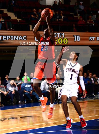 Thumbnail 1 in Archbishop Stepinac vs. St. Raymond Boys (Slam Dunk Tournament) photogallery.