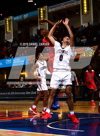 Thumbnail 1 in Archbishop Stepinac vs. St. Raymond Boys (Slam Dunk Tournament) photogallery.