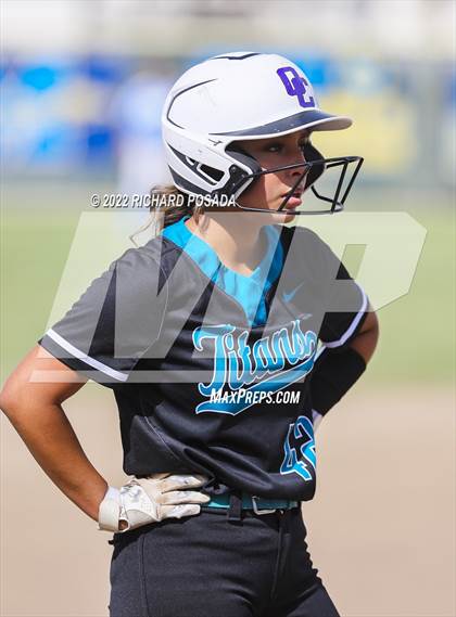 Thumbnail 3 in Orange Cove @ Monache (CIF SoCal DIV IV Softball Championships) photogallery.