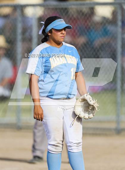 Thumbnail 3 in Orange Cove @ Monache (CIF SoCal DIV IV Softball Championships) photogallery.