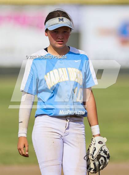 Thumbnail 3 in Orange Cove @ Monache (CIF SoCal DIV IV Softball Championships) photogallery.