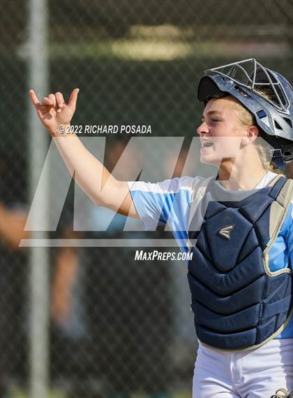 Thumbnail 1 in Orange Cove @ Monache (CIF SoCal DIV IV Softball Championships) photogallery.