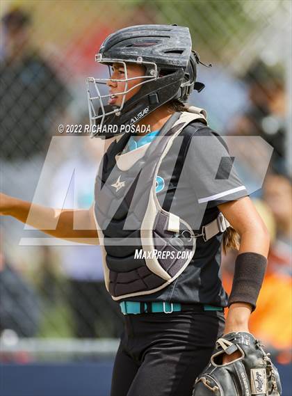 Thumbnail 2 in Orange Cove @ Monache (CIF SoCal DIV IV Softball Championships) photogallery.