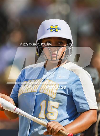 Thumbnail 3 in Orange Cove @ Monache (CIF SoCal DIV IV Softball Championships) photogallery.