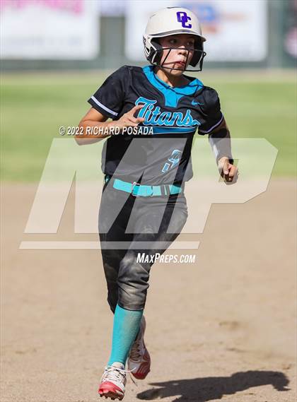 Thumbnail 1 in Orange Cove @ Monache (CIF SoCal DIV IV Softball Championships) photogallery.