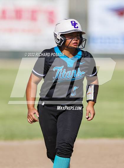 Thumbnail 3 in Orange Cove @ Monache (CIF SoCal DIV IV Softball Championships) photogallery.