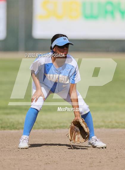 Thumbnail 3 in Orange Cove @ Monache (CIF SoCal DIV IV Softball Championships) photogallery.