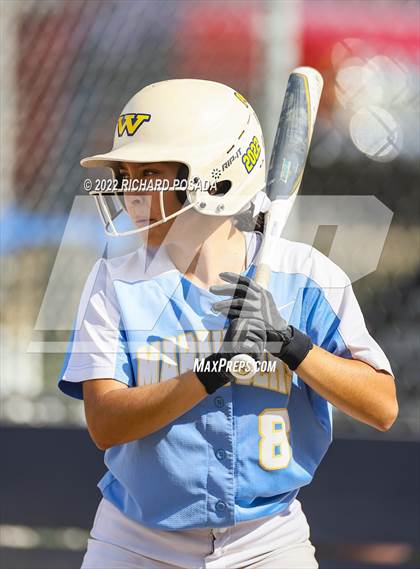 Thumbnail 1 in Orange Cove @ Monache (CIF SoCal DIV IV Softball Championships) photogallery.
