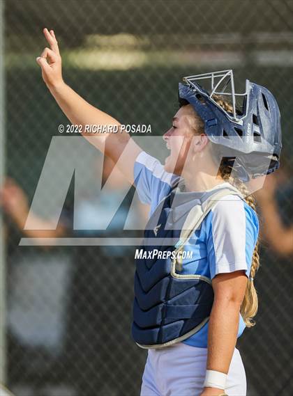 Thumbnail 2 in Orange Cove @ Monache (CIF SoCal DIV IV Softball Championships) photogallery.