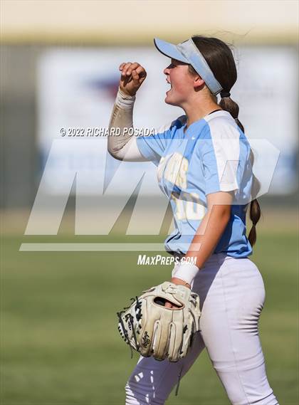 Thumbnail 3 in Orange Cove @ Monache (CIF SoCal DIV IV Softball Championships) photogallery.