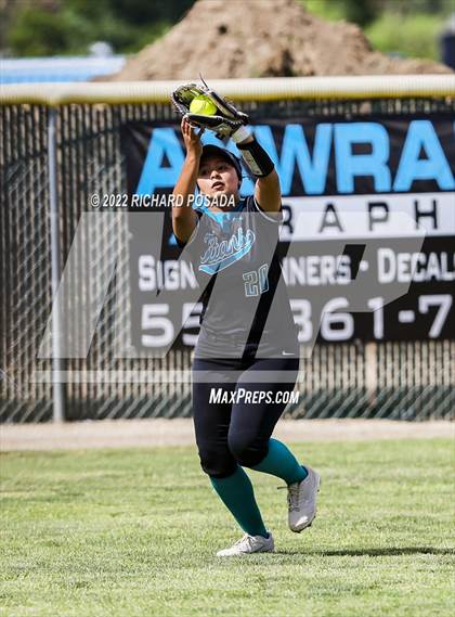 Thumbnail 3 in Orange Cove @ Monache (CIF SoCal DIV IV Softball Championships) photogallery.
