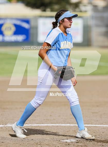 Thumbnail 1 in Orange Cove @ Monache (CIF SoCal DIV IV Softball Championships) photogallery.