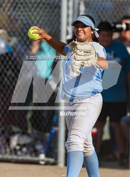 Thumbnail 3 in Orange Cove @ Monache (CIF SoCal DIV IV Softball Championships) photogallery.