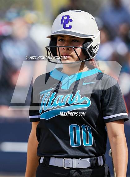 Thumbnail 1 in Orange Cove @ Monache (CIF SoCal DIV IV Softball Championships) photogallery.