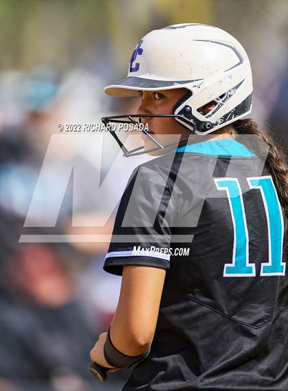 Thumbnail 2 in Orange Cove @ Monache (CIF SoCal DIV IV Softball Championships) photogallery.