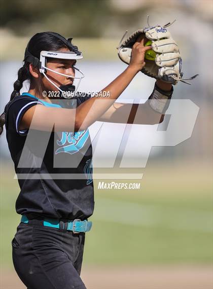 Thumbnail 2 in Orange Cove @ Monache (CIF SoCal DIV IV Softball Championships) photogallery.