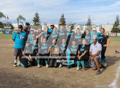Thumbnail 2 in Orange Cove @ Monache (CIF SoCal DIV IV Softball Championships) photogallery.