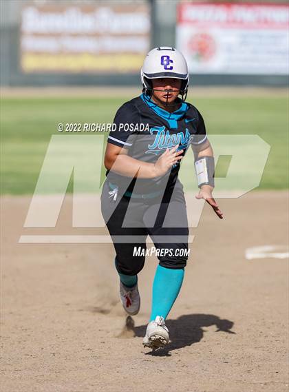 Thumbnail 3 in Orange Cove @ Monache (CIF SoCal DIV IV Softball Championships) photogallery.