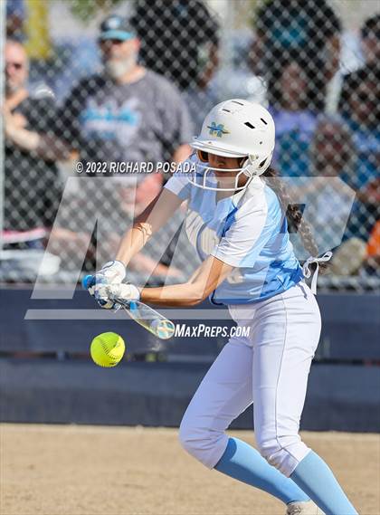 Thumbnail 1 in Orange Cove @ Monache (CIF SoCal DIV IV Softball Championships) photogallery.