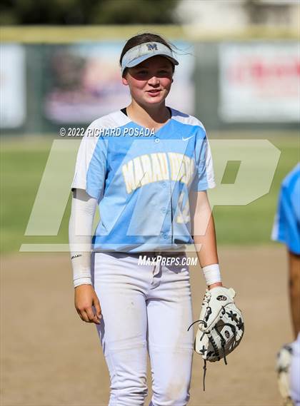 Thumbnail 2 in Orange Cove @ Monache (CIF SoCal DIV IV Softball Championships) photogallery.