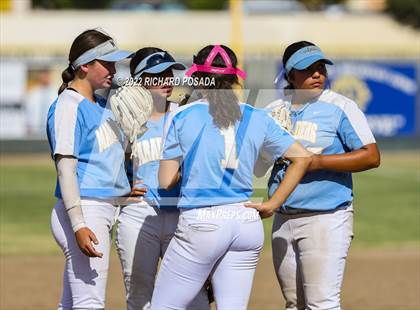 Thumbnail 2 in Orange Cove @ Monache (CIF SoCal DIV IV Softball Championships) photogallery.