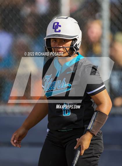 Thumbnail 3 in Orange Cove @ Monache (CIF SoCal DIV IV Softball Championships) photogallery.