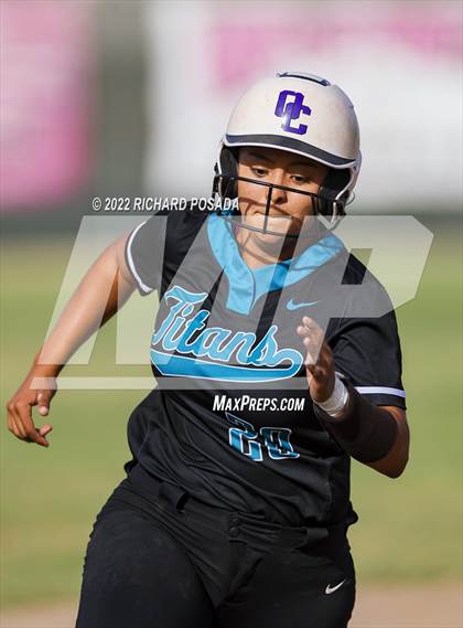 Thumbnail 1 in Orange Cove @ Monache (CIF SoCal DIV IV Softball Championships) photogallery.