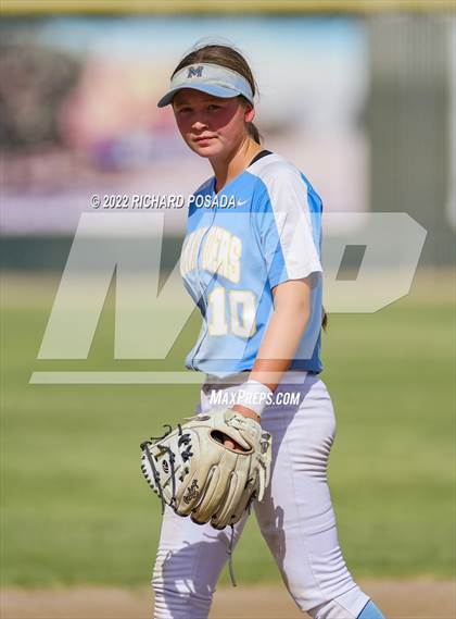 Thumbnail 2 in Orange Cove @ Monache (CIF SoCal DIV IV Softball Championships) photogallery.