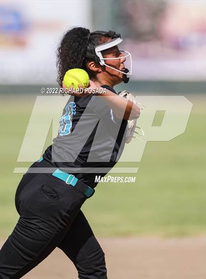 Thumbnail 1 in Orange Cove @ Monache (CIF SoCal DIV IV Softball Championships) photogallery.