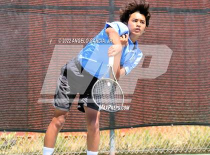 Thumbnail 1 in Bay Valley Athletic League Tennis Championship photogallery.