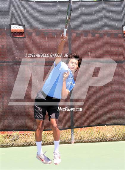 Thumbnail 3 in Bay Valley Athletic League Tennis Championship photogallery.