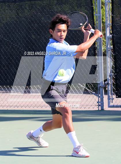 Thumbnail 2 in Bay Valley Athletic League Tennis Championship photogallery.