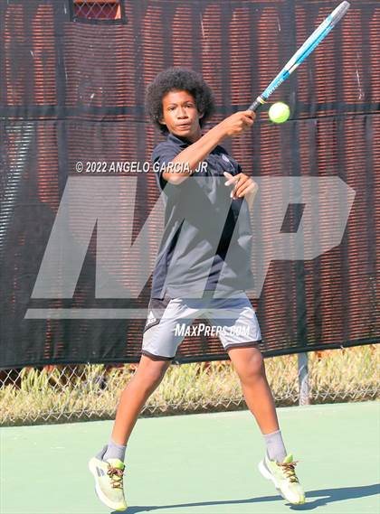 Thumbnail 3 in Bay Valley Athletic League Tennis Championship photogallery.