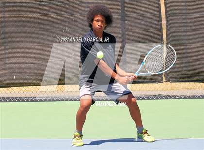 Thumbnail 3 in Bay Valley Athletic League Tennis Championship photogallery.