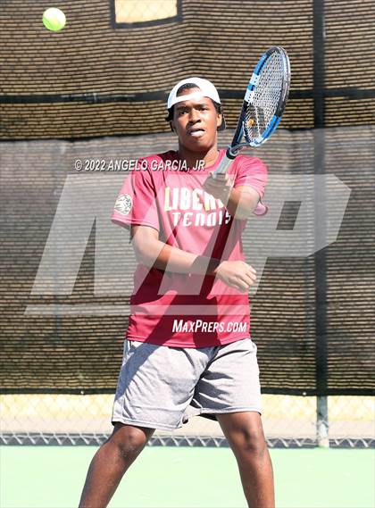 Thumbnail 3 in Bay Valley Athletic League Tennis Championship photogallery.