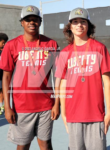 Thumbnail 3 in Bay Valley Athletic League Tennis Championship photogallery.