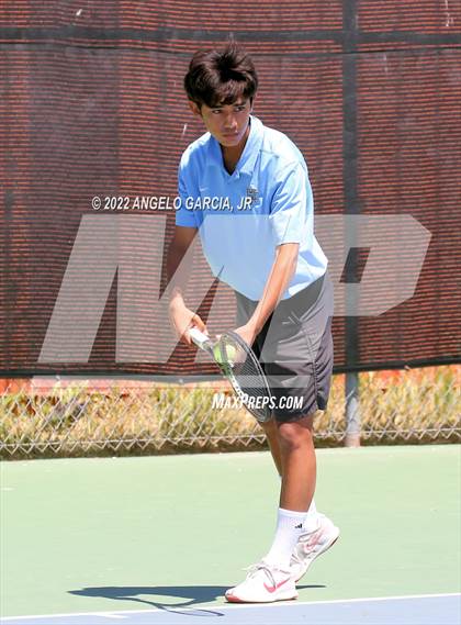 Thumbnail 3 in Bay Valley Athletic League Tennis Championship photogallery.