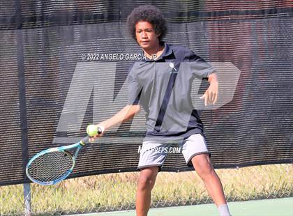 Thumbnail 1 in Bay Valley Athletic League Tennis Championship photogallery.