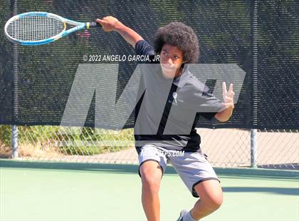 Thumbnail 1 in Bay Valley Athletic League Tennis Championship photogallery.