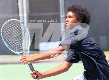 Thumbnail 2 in Bay Valley Athletic League Tennis Championship photogallery.