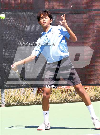 Thumbnail 3 in Bay Valley Athletic League Tennis Championship photogallery.