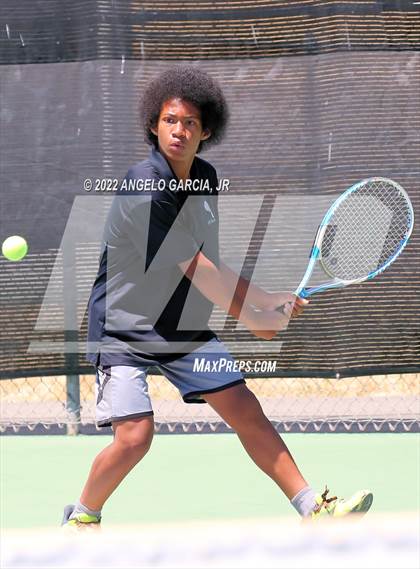 Thumbnail 3 in Bay Valley Athletic League Tennis Championship photogallery.