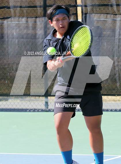 Thumbnail 3 in Bay Valley Athletic League Tennis Championship photogallery.
