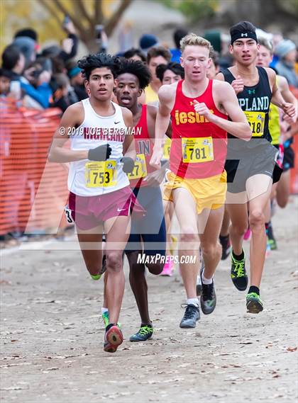 Thumbnail 2 in CIF State Cross Country Championships (Boys D1 Race) photogallery.