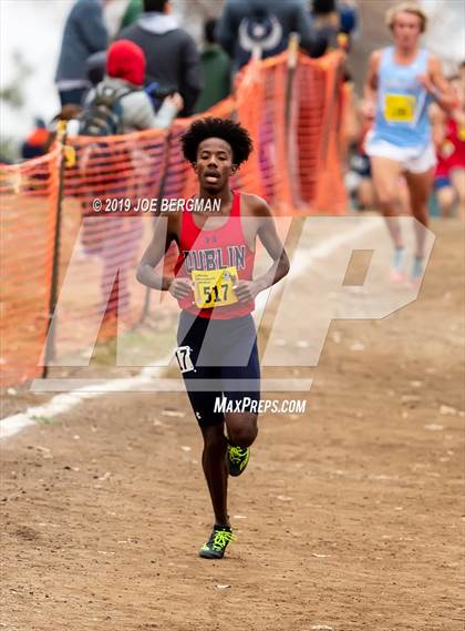 Thumbnail 1 in CIF State Cross Country Championships (Boys D1 Race) photogallery.