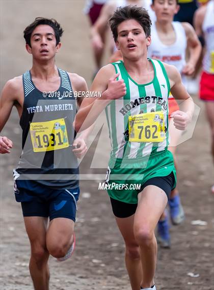 Thumbnail 1 in CIF State Cross Country Championships (Boys D1 Race) photogallery.