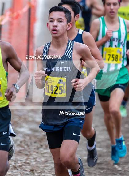 Thumbnail 1 in CIF State Cross Country Championships (Boys D1 Race) photogallery.