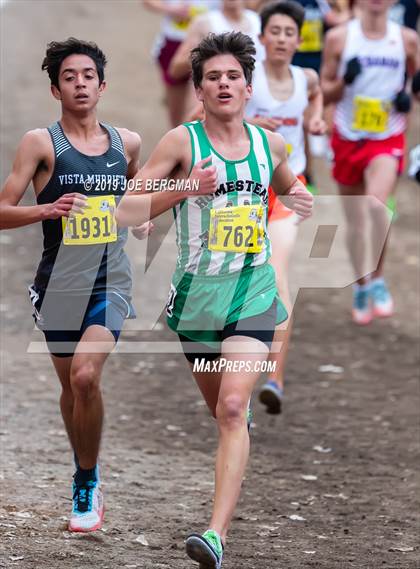 Thumbnail 2 in CIF State Cross Country Championships (Boys D1 Race) photogallery.