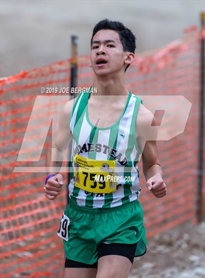 Thumbnail 2 in CIF State Cross Country Championships (Boys D1 Race) photogallery.