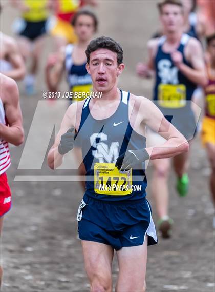 Thumbnail 1 in CIF State Cross Country Championships (Boys D1 Race) photogallery.